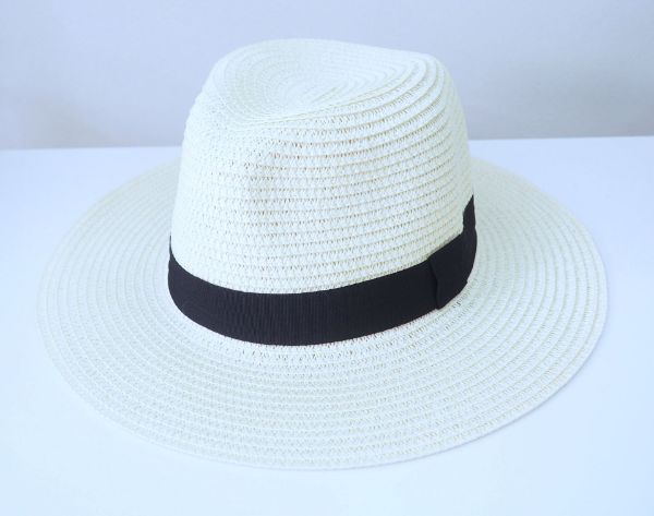 Καπέλο λευκό τύπου panama unisex