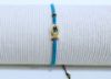 Βραχιόλι macrame από ατσάλινο επιχρυσωμένο Ψαράκι και Αιματίτη χρυσό